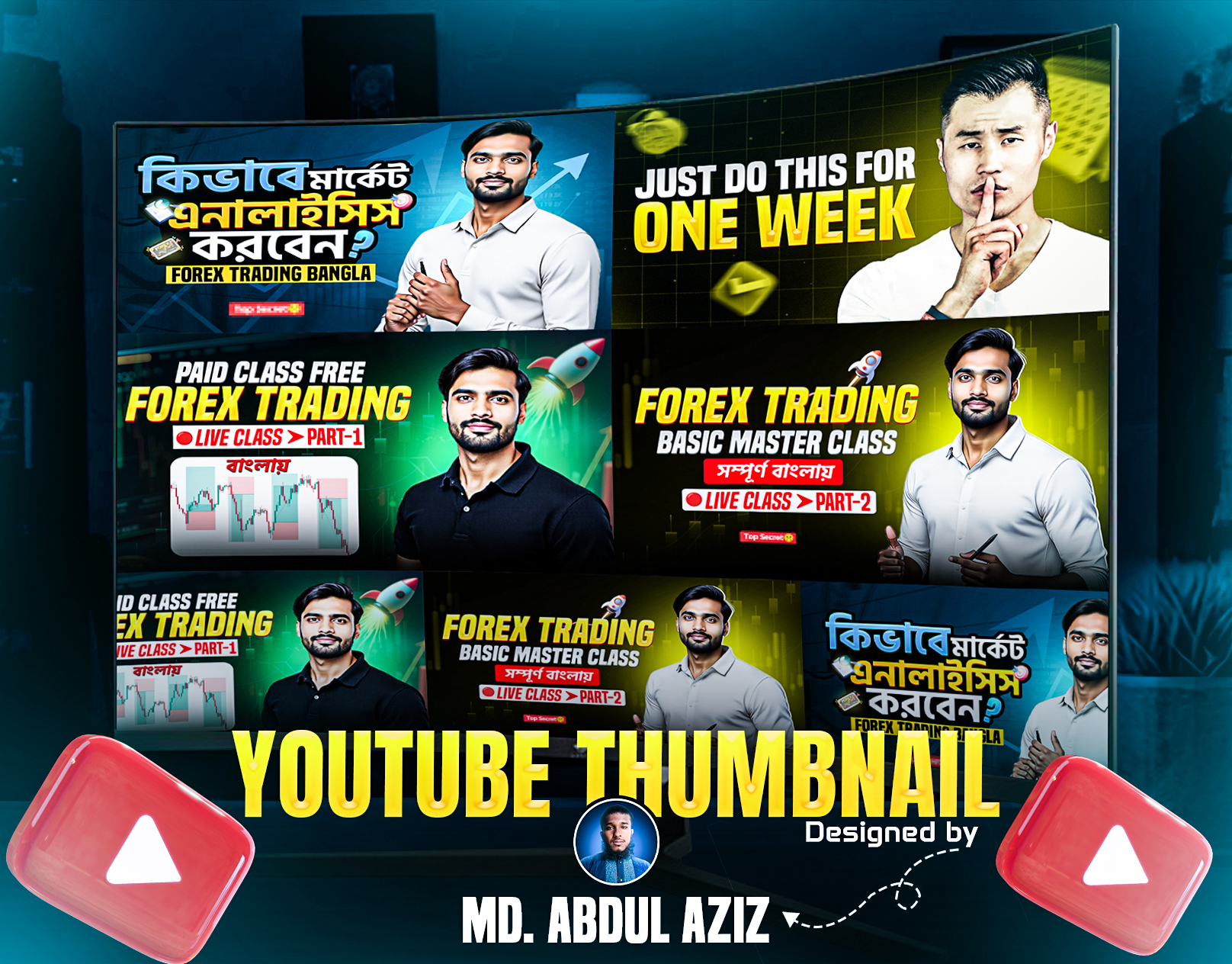 YouTube Thumbnail Design - for High CTR and Branding