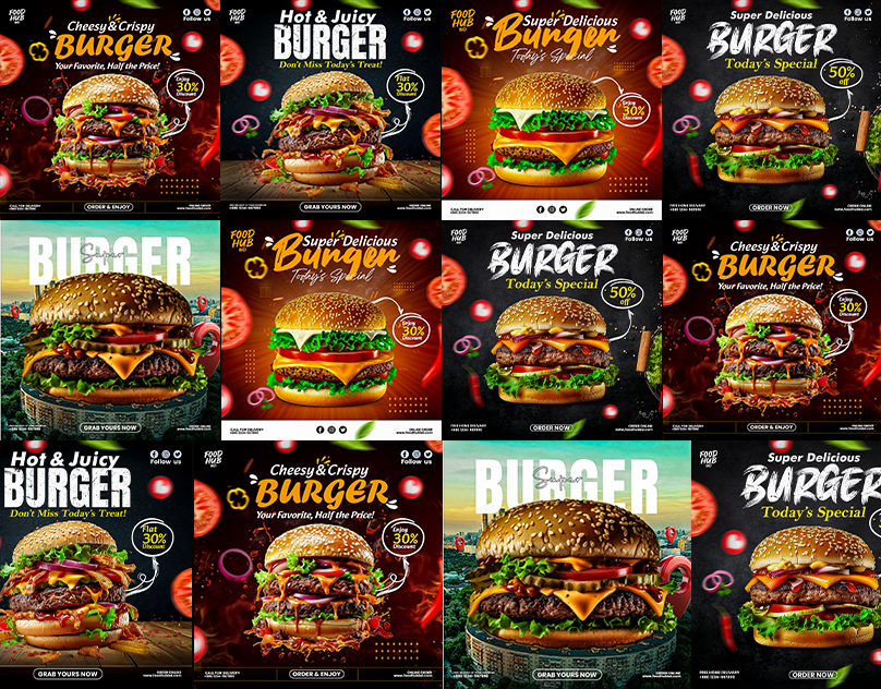 Social Media Food Poster Design for Food Brand